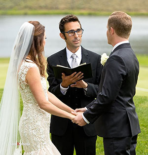 Officiant Phil Gallagher